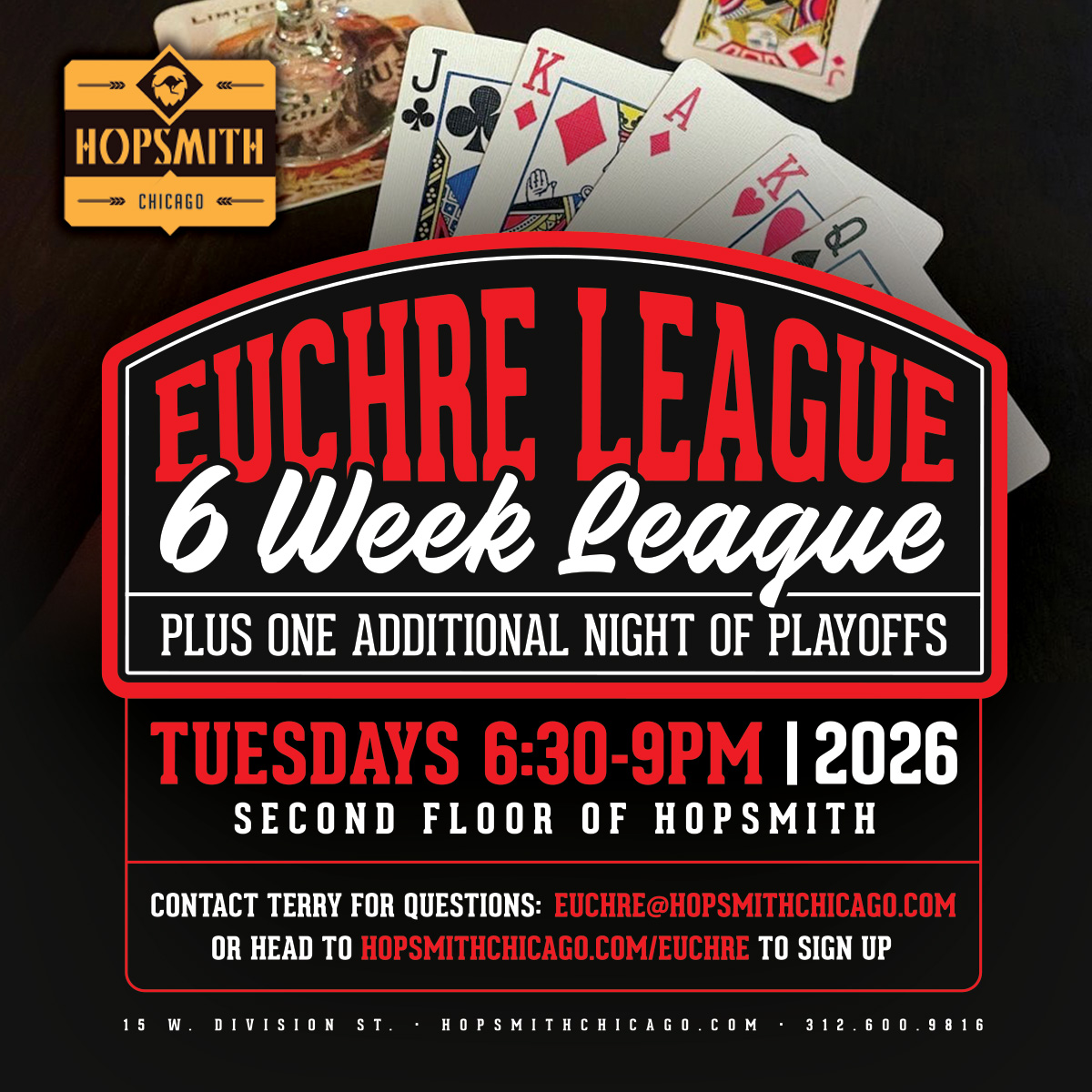 Euchre League at Hopsmith Chicago